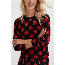 Jersey punto flores