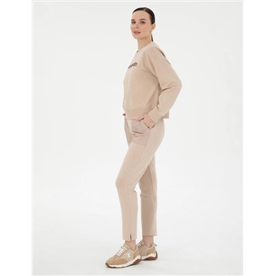 Bej Oversize Sweatshirt