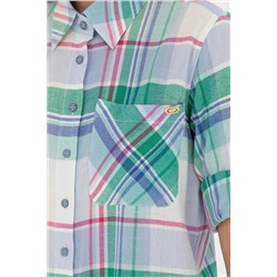 Kadın Mavi Uzun Kollu Gömlek