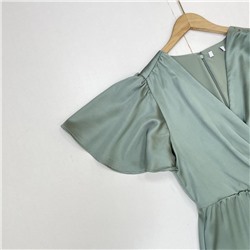 Женское платье миди насыщенного мятно-зеленого цвета W*E (крупный голландский бренд) НОВИНКА весна/лето 2025