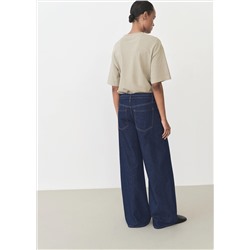 Jeans wideleg tiro bajo cinturón