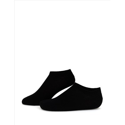 Erkek Bambu Karışımlı 3'lü Paket Siyah Patik Basic Çorap