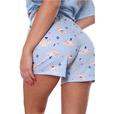 Пижама с шортами 050-051 с шортами Очарование НАТАЛИ #981420