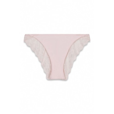 Braga clásica microfibra y encaje rosa