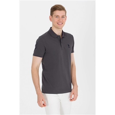 Erkek Antrasit Basic Polo Yaka Tişört