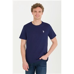 Erkek Lacivert Bisiklet Yaka Tişört