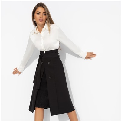 Юбка с имитацией многослойности, Местная знаменитость new (с поясом)