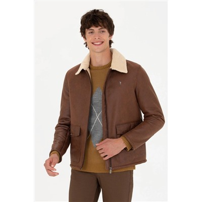 Erkek Taba Deri Ceket