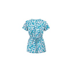 UA Daisy Mae Turquoise Mock Wrap Scrub Top