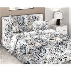 Постельное белье Белый тигр 1 , перкаль