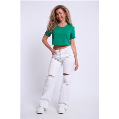 83908 укороченная футболка женская