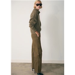 Jeans cargo cremalleras