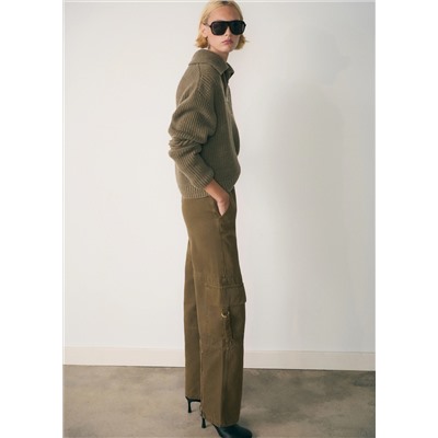 Jeans cargo cremalleras