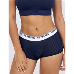 5PK STRIPE MICROFIBER BOYSHORTS