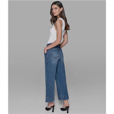 CROPPED WIDE LEG JEAN