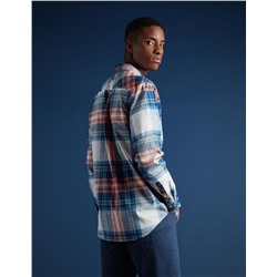Pocket Plaid Shirt, Men, Multicolour