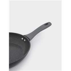 Сковорода, 24 см, с покрытием, алюминий, серо-черная, Robust