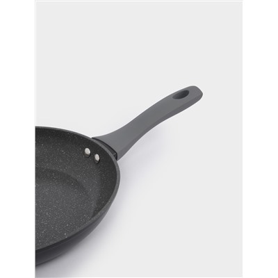 Сковорода, 24 см, с покрытием, алюминий, серо-черная, Robust