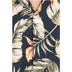 Camisa Azul marino y naranja