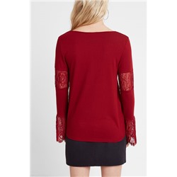 Camiseta encaje floral