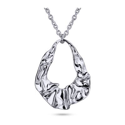 Кулон Дюна (покрытие родий) 90см, Есть комплект