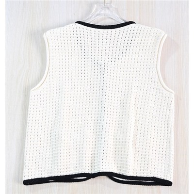 Повседневный трикотажный жилет  АЙСИК*Л