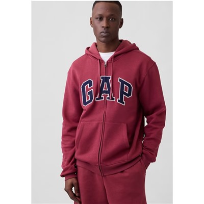 Relaxed Gap Logo Zip Hoodie