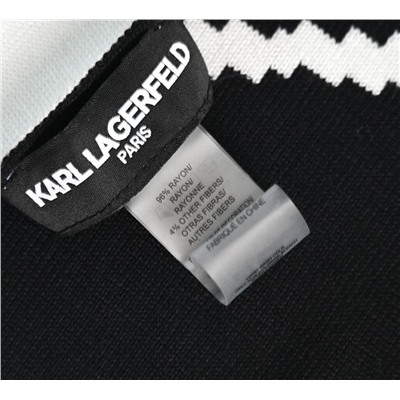 Зимний теплый шарф из окрашенной пряжи с вышитым рисунком мультяшного кота КАР*Л 😎