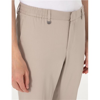 Bej Slim Fit Klasik Jogger Pantolon