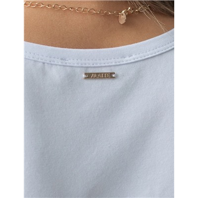 Топ из премиального хлопка с эластаном