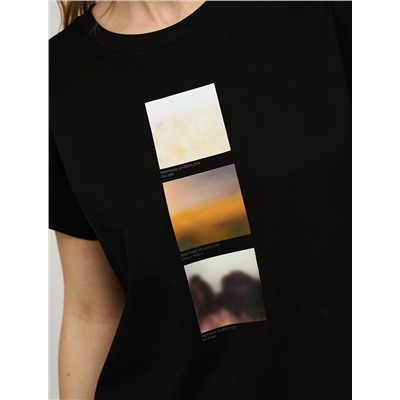Черная Футболка «Абстракция»