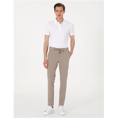 Beyaz Slim Fit %100 Pamuk Polo Yaka Basic Tişört