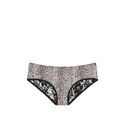 Stretch Cotton Lace Ruched-back Hiphugger Panty