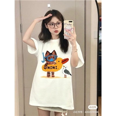 Футболка унисекс с различными веселыми принтами ГУЧЧ*И