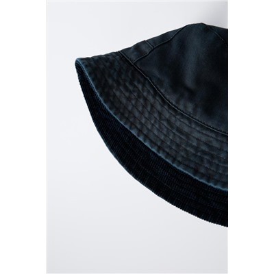 REVERSIBLE WAXED BUCKET HAT