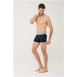 U.S. Polo Assn. Erkek Lacivert - Mint - Antrasit Melanj 3 Lü Boxer 80446