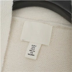 Женский пуловер с V-образным вырезом и воротник-шарфом  Н*М