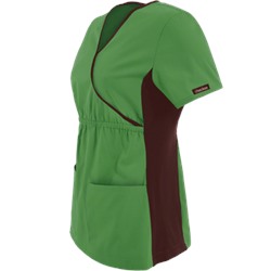 Cherokee Flexibles Scrubs Solid Mock Wrap Top