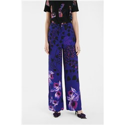 Pantalón pata ancha flores