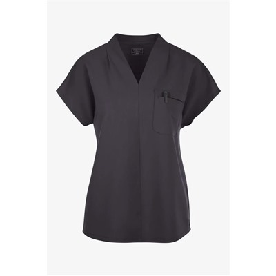 Cherokee Atmos Women's 1-Pocket STRETCH Dolman Sleeve Tuck In V-Neck Scrub Top