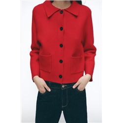 PLAIN KNIT CARDIGAN