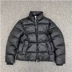 Мужская куртка-пуховик из эко кожи Zar*a 💤  Реплика 1:1