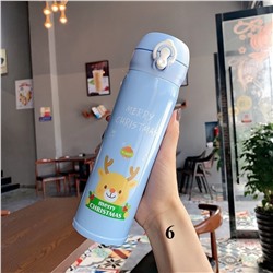 Новогодний термос-кружка из нержавеющей стали  500 мл