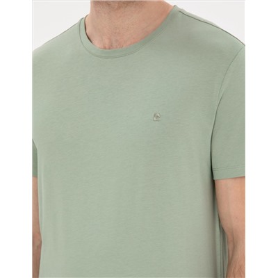 Çağla %100 Pamuk Slim Fit Bisiklet Yaka Basic Tişört