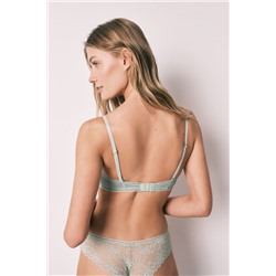 Sujetador push up encaje verde GORGEOUS