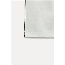 TOP PUNTO LISO VIVOS CONTRASTE