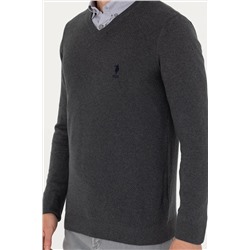 Erkek Antrasit Melanj Basic Kazak