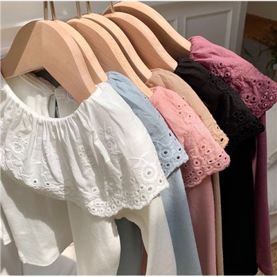 Хлопковая водолазка для девочек