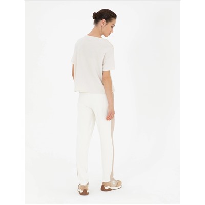 Ekru Regular Fit Eşofman Altı