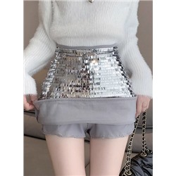Женская блестящая юбка